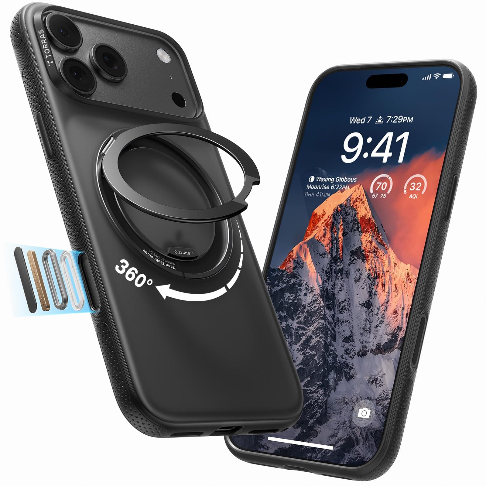 TORRAS Ostand O3 360° Rotating Case
